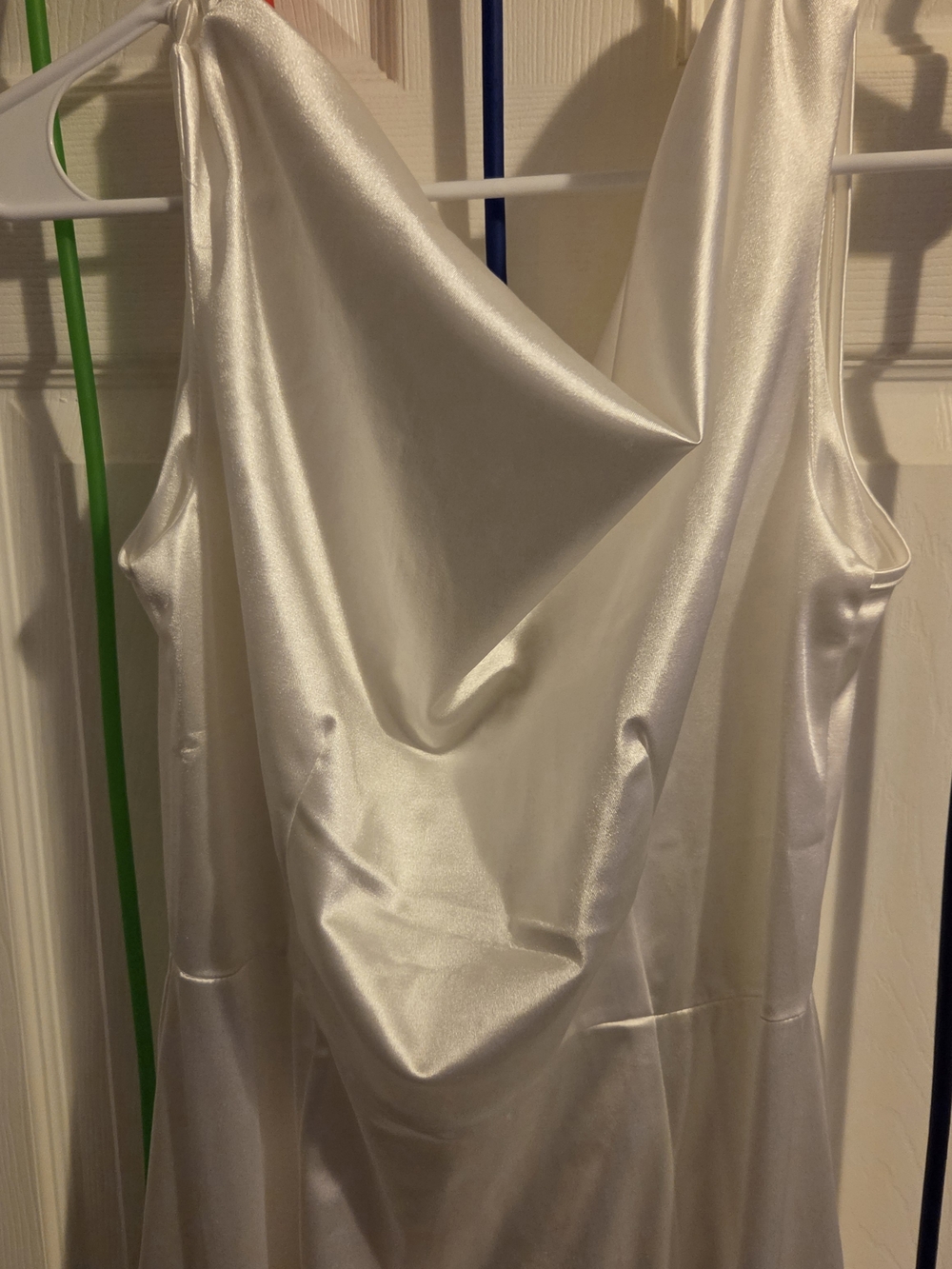 Ivory Satin Bridesmaids Dress